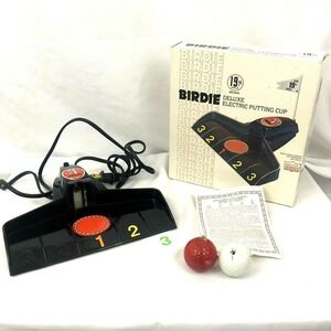 Birdie Deluxe Electric Golf Putting Cup 19th Hole Brand Model 1903 Tested USA